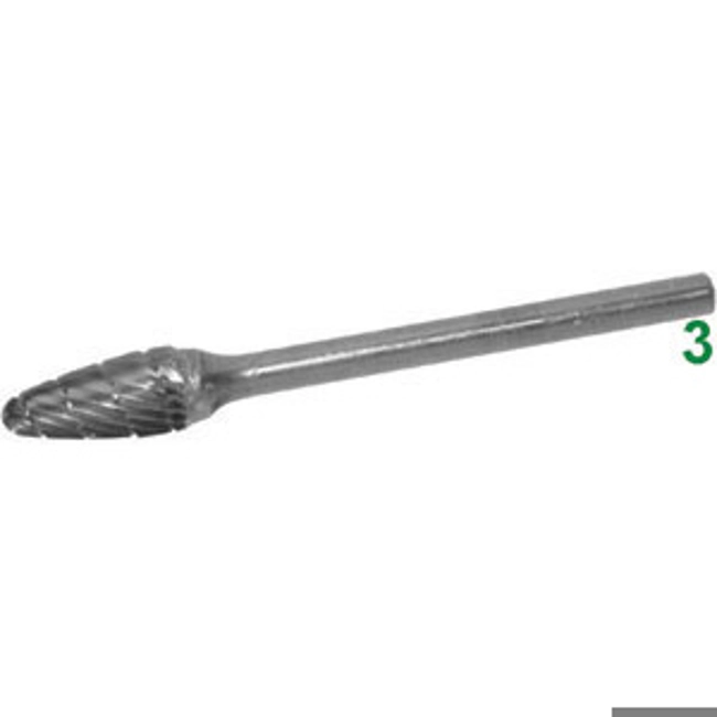 Vendita online FRESE ROTATIVE IN METALLO DURO TIPO TONDO CONICO. ATTACCO Ø MM 3 TAGLIO 5