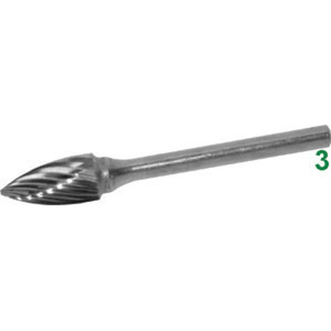 Vendita online FRESE ROTATIVE IN METALLO DURO TIPO A FIAMMA. ATTACCO Ø MM 3 TAGLIO 3