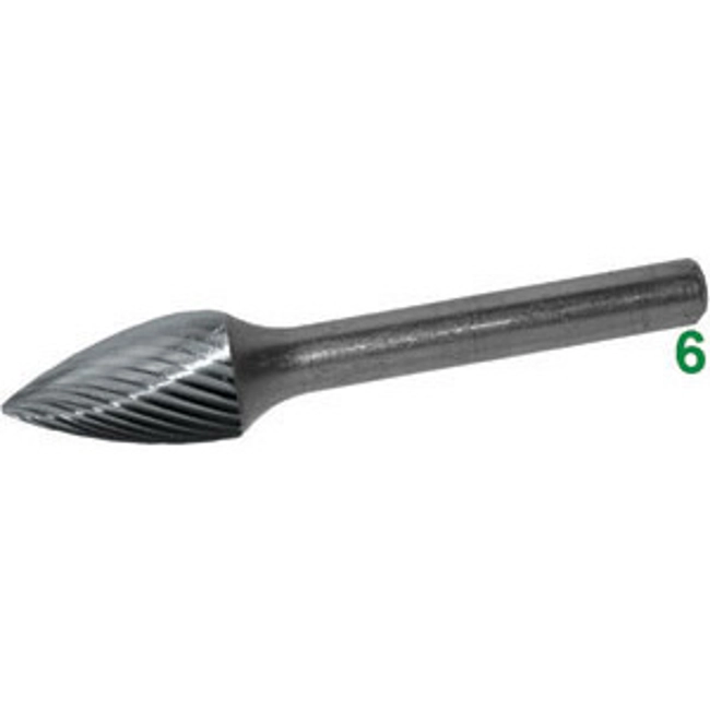 Vendita online FRESE ROTATIVE IN METALLO DURO TIPO A FIAMMA ATTACCO Ø MM 6 TAGLIO 3