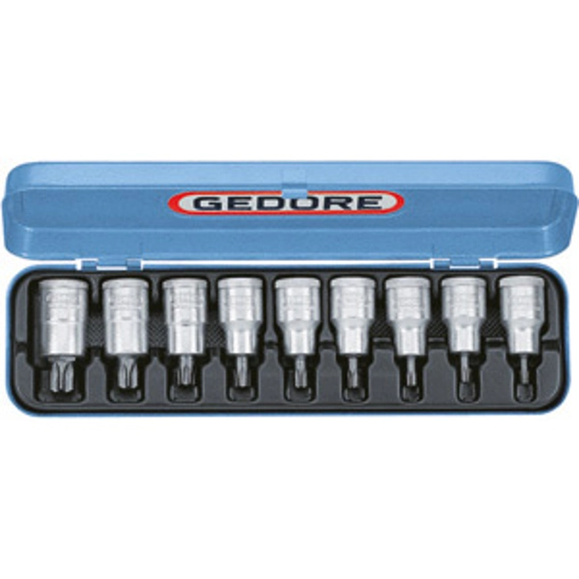 Vendita online ASSORTIMENTI CHIAVI A BUSSOLA 1/2 PER POLIGONO INTERNO TORX  9 PEZZI