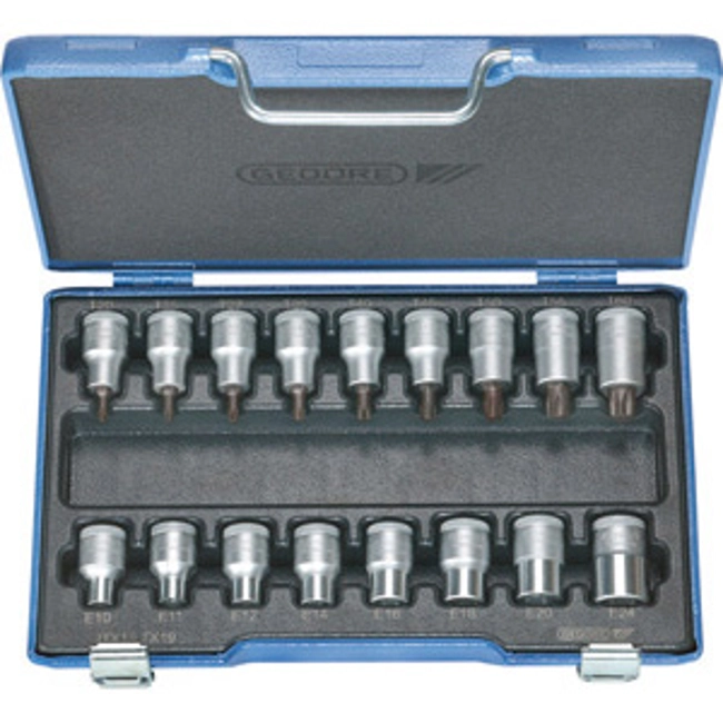 Vendita online ASSORTIMENTI CHIAVI A BUSSOLA 1/2 PER POLIGONO INTERNO/ESTERNO TORX