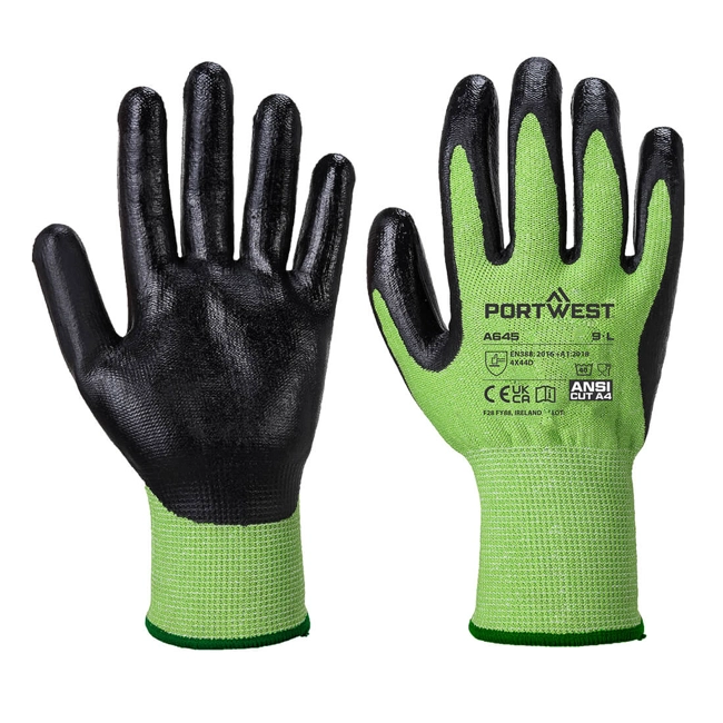 Vendita online Guanto anti taglio Nitrile foam - Verde